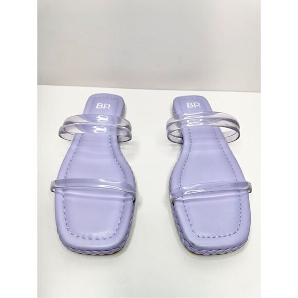 Nordstrom BP Viola Barbie Lilac Braided Flat Slide Sandals Size 9.5 - Picture 5 of 8